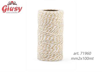 Rotolo Corone Bicolore Bianco/Beige 2Mmx100 Metri