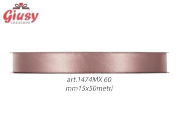 Nastro Raso Rosa Antico Mm 15x50 Metri