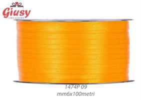 Nastro Raso Giallo Mm 6x100 Metri