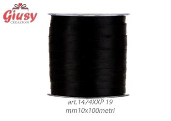 Nastro Raso Nero Mm 10x100 Metri