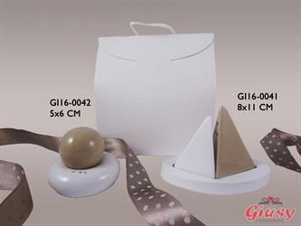 Set Sale e Pepe In Ceramica Tondi 8x11 Cm Completo Di Bauletto