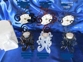 Orologio Plexi 17x26 Grigio