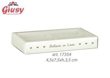 Scatola Per Confettata Serie Belive 14,5x7,5xh.3,5 Cm 1*50