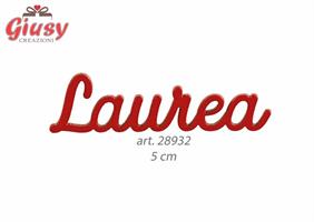 Decorazione Scritta Laurea In Legno 5 Cm 12*864