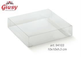 Scatole In Pvc Trasparente 10x10xh.5 Cm