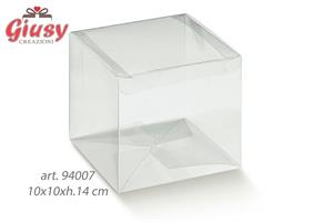 Scatola Automatica In Pvc Trasparente 10x10xh.14 Cm 10*200