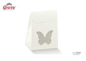 Sacchetto White Con Finestra Farfalla 6x3,5x8 Cm