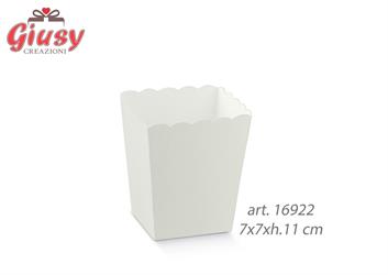 Vaso IN Cartoncino White 7x7xh.11 Cm
