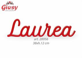 Scritta Laurea In Legno Da Appoggio 38xh.12 Cm 1*20