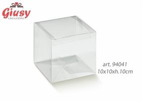 Scatola Pieghevole In Pvc Trasparente 10x10xh.10 Cm 10*200