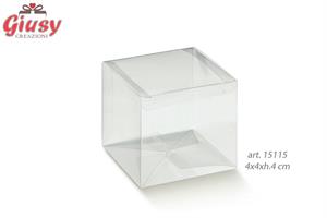Scatola Automatica In Pvc Trasparente 4x4xh.4 Cm