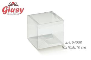Scatola Automatica In Pvc Trasparente 10x10xh.10 Cm