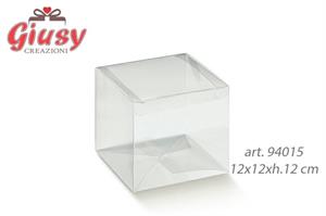 Scatola Automatica In Pvc Trasparente 12x12xh.12 Cm