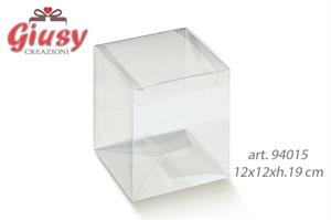 Scatola Automatica In Pvc Trasparente 12x12xh.19 Cm