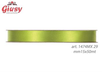 Nastro Raso Mm15x50 Metri Colore Apple Green