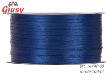 Nastro Raso mm6x100 Metri Colore Brilliant Blu