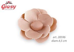 Fiore Cipria Con Adesivo Diametro 4,5 Cm
