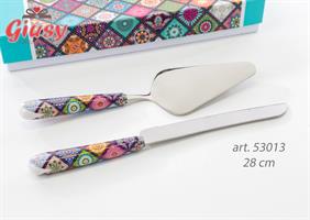 Set 2 Pz Taglia Torta Collezione Gipsy 28 Cm Completo Di Astuccio 1*24