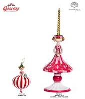 Portacandela Ragazza Stilizzata Su Base In Resina 37,2 Cm