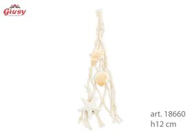Rete Da Pesca Con Conchiglie  h.12 Cm