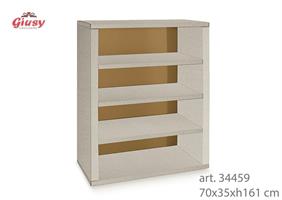 Libreria Linea Tortora 70x35xh.161 Cm