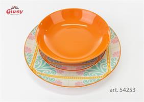 Set 18 Piatti Decoro Aloha 1*2