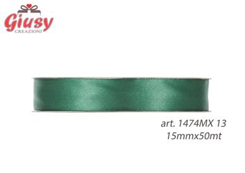 Nastro Doppio Raso mm15x50 Metri Colore Verde