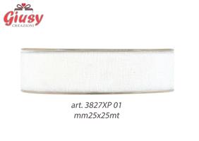 Nastro Delicate Colore Bianco Mm25x25 Metri