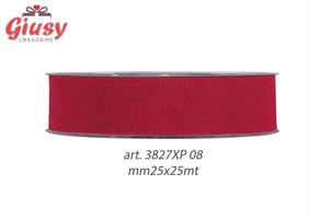 Nastro Delicate Colore Rosso Mm25x25 Metri