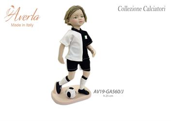 Calciatore Grande Torino In Porcellana Di Capodimonte h.25 Cm Completo Di Scatola Cilindrica