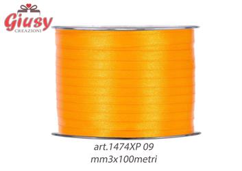 Nastro Doppio Raso Mm3x100 Metri Color Giallo