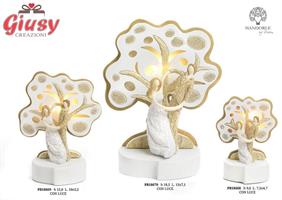 Innamorati Stilizzati Con Albero In Resina Con Luce 9,6 8*72