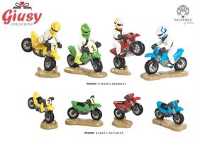 Moto Da Cross In Resina 4 Soggetti Assortiti 6,1 Cm 12*144