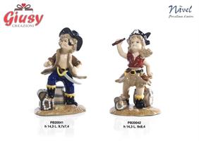 ragazzo Pirata In Porcellana Navel 14,3 Cm Completo Di Scatola 2*18