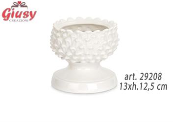 Vaso Pigna In Porcellana 13xh.12,5 Cm 1*27