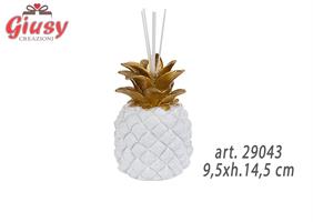 Diffusore Ananas Con 5 Stick 9,5xh.14,5 Cm 1*24