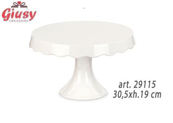 Alzatina In Porcellana Bianca Collezione Dolomite 30,5xh.19 Cm