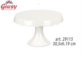 Alzatina In Porcellana Bianca Collezione Dolomite 30,5xh.19 Cm