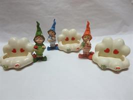 Folletto Pampi  Portaoggetti In Resina Colorata 3 Soggetti Assortiti 11x10 Cm