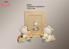 Mucca Lola Media 4 Soggetti Assortiti Con Scatola Regalo 4*96