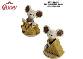 Topolino Medio  5x8 Cm    12*144 4 Soggetti Assortiti