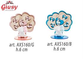 Tree Of Life Boy In Plexi Con Applicazione Gessetto Orsetto H.6 Cm 12*432