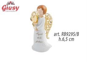 Angelo Boy In Resina Con Ali In Plexi Oro H.6,5 Cm 1*96