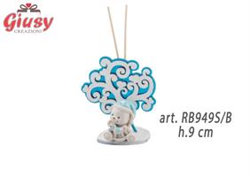 Profumatore Tree Of Life In Plexi Con Orsetto Boy In Resina Su Base In Legno 2 Soggetti Assortiti H.9 Cm 6*48