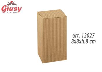 Scatola Pieghevole Avana 8x8xh.8 Cm 10*200