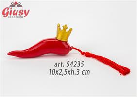 Corno Rosso In Resina 10x2,5xh.3 Cm 6*96
