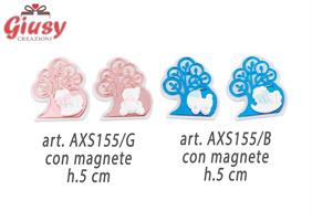 Magnete Tree Of Life Girl In Plexi Con Applicazione Gessetto 3 Soggetti Assortiti H.5 Cm 12*1440