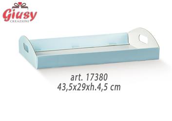 Cesto Lino Azzurro 43,5x29xh.4,5 Cm 1*30