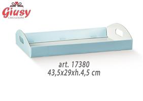 Cesto Lino Azzurro 43,5x29xh.4,5 Cm 1*30