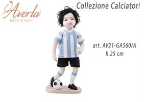 Calciatore Grande Argentina In Porcellana Di Capodimonte H.25 Cm Completo Di Astuccio Collezione Calciatori